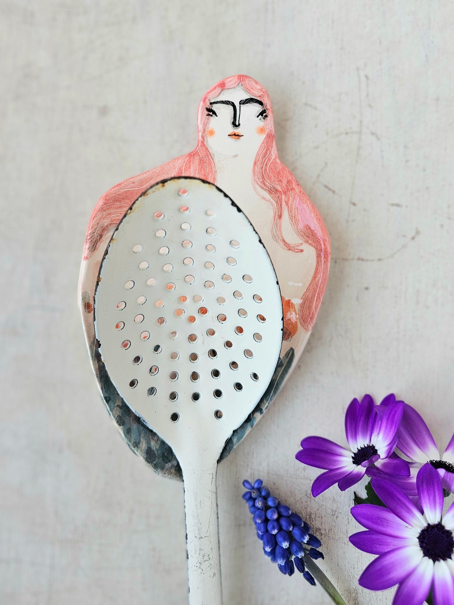 Pertunia the handmade ceramic spoon rest