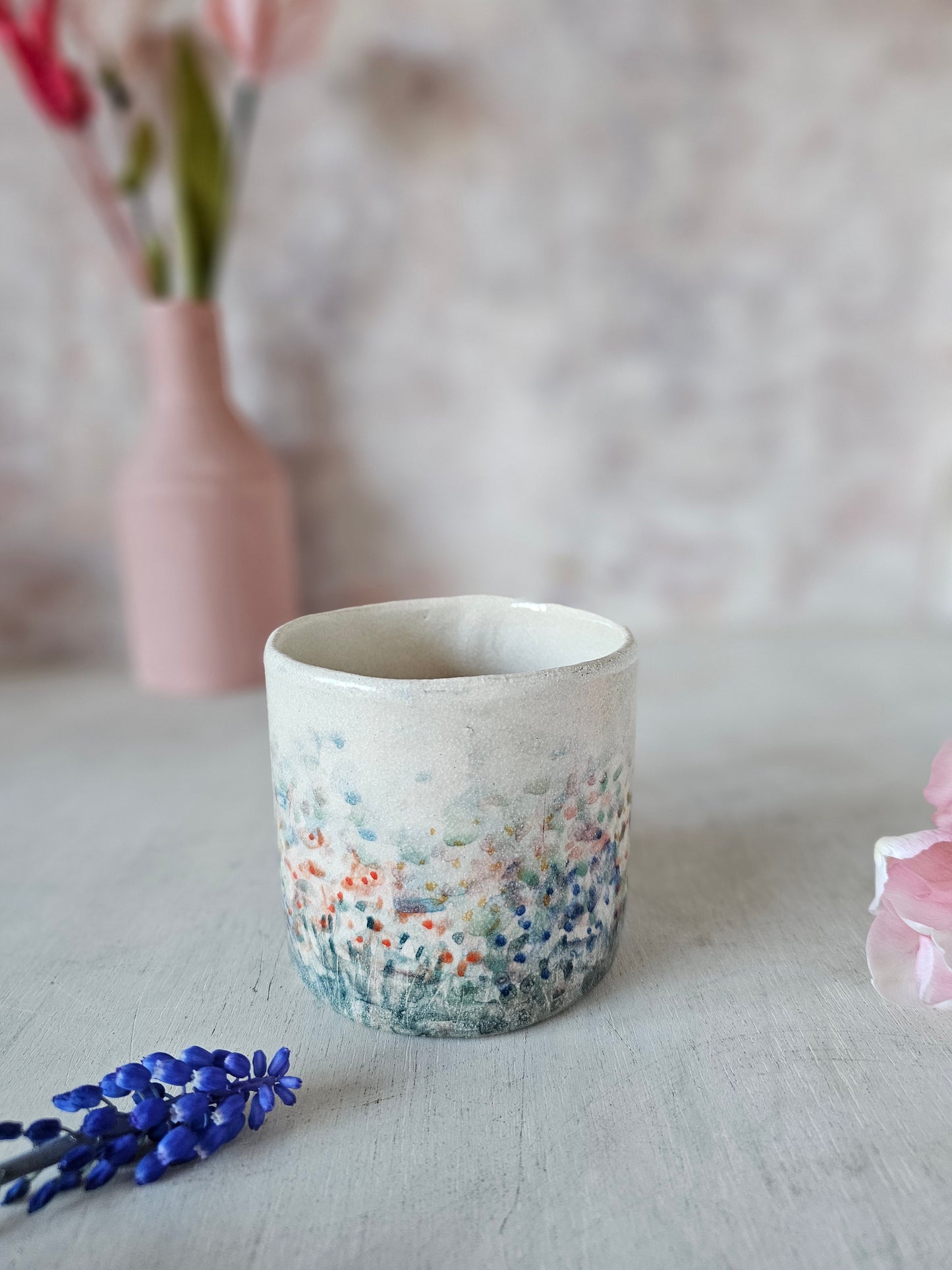 Wild meadow ceramic handmade mug