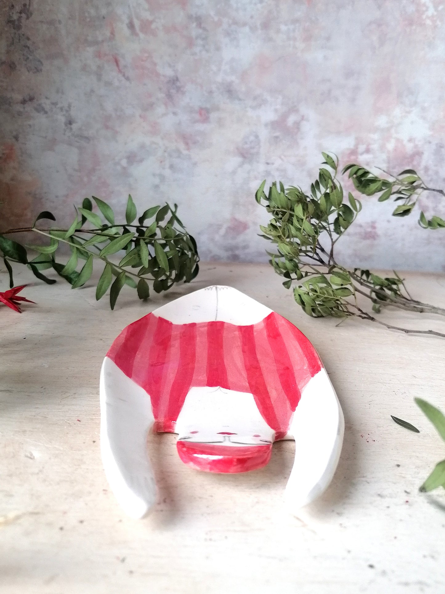 Sylvia the swimmer handmade ceramic dish